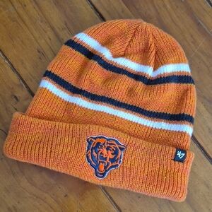 47 Chicago Bears OSFA Orange and Black Knit Hat